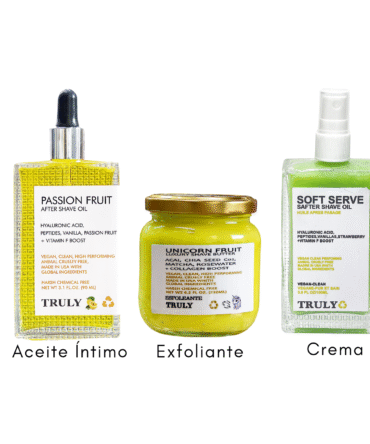 Combos Aceite Truly Exfoliante y Crema Parchita
