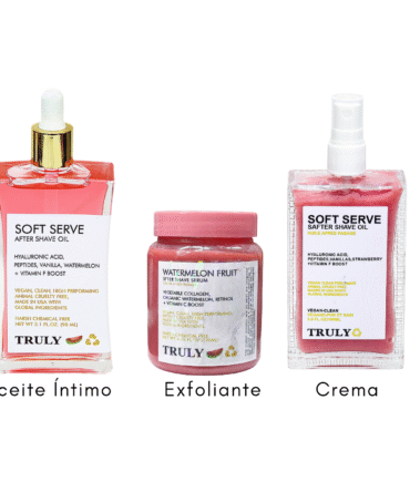 Combos Aceite Truly Exfoliante y Crema Patilla